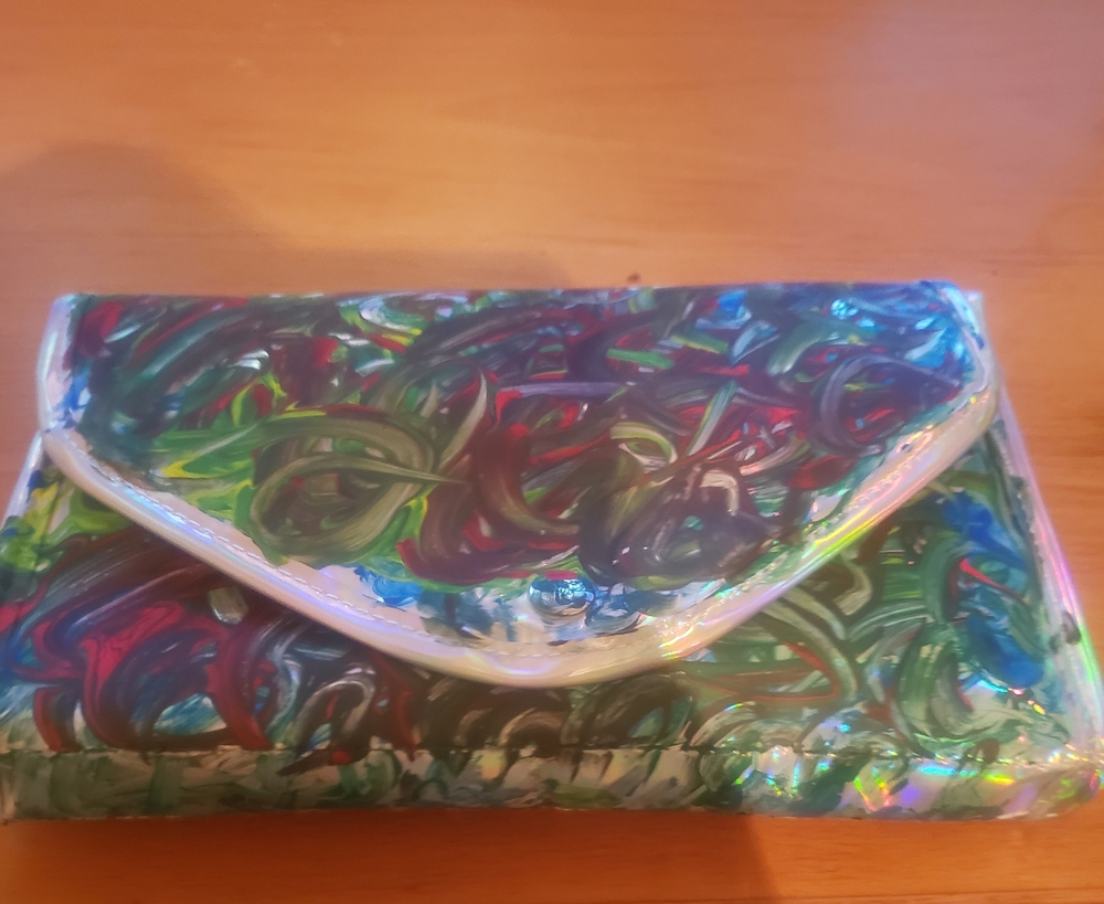 Abstract    mini clutch or cosmetic bag